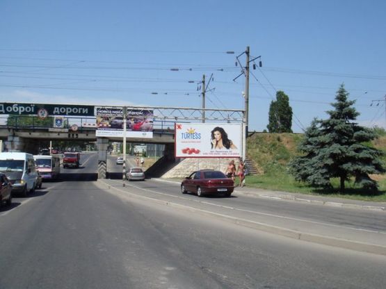 Фото рекламной плоскости по адресу Черноморск / ул. Победы №3 (выезд из города)