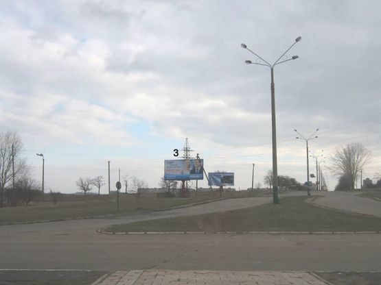 Фото рекламної площини за адресою г.Южный,  Поворот в Южный, кольцевая развязка, якорь, слева