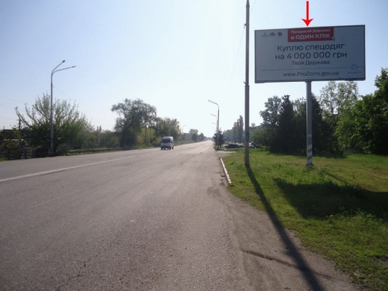 Фото рекламной плоскости по адресу Днепровская ул. 8, в центр