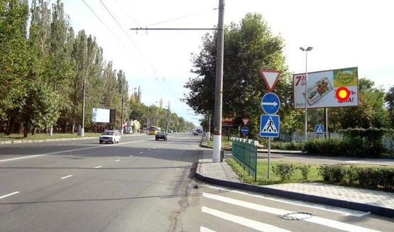 Фото рекламной плоскости по адресу пр.Героев Украины-ост."Гвардейская" под 45 град. Въезд в город со стороны Киева, ст.А