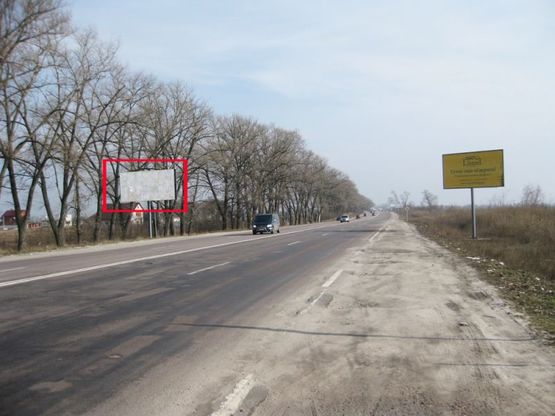 Фото рекламной плоскости по адресу Траса Е40, вул. Київський Шлях, 1, виїзд з м.Бориспіль на Харків