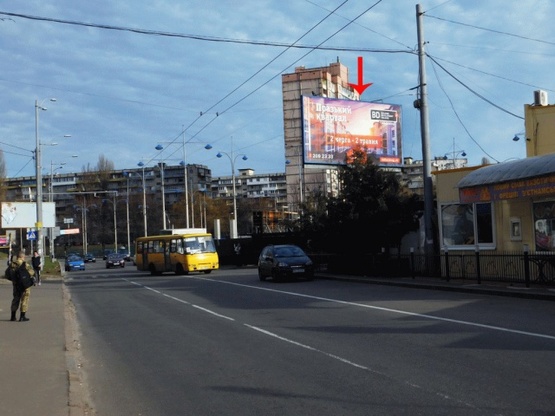 Фото рекламной плоскости по адресу Зодчих ул., напротив д.№44, возле пр-та 50-летия Октября