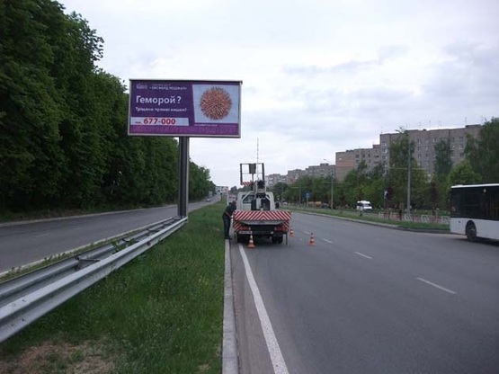 Фото рекламной плоскости по адресу Барское шоссе - ул. Келецкая (разд) к Хм. Шоссе