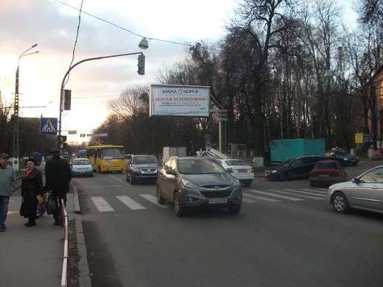 Фото рекламной плоскости по адресу Хмельницкое шоссе (ост. Студенческая)