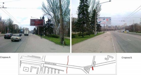 Фото рекламной плоскости по адресу пр.Ленина-Г.Сталинграда