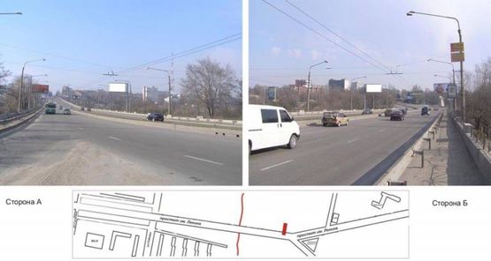 Фото рекламной плоскости по адресу пр.Ленина-Г.Сталинграда