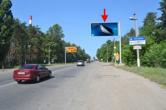 Фото рекламної площини за адресою ул.Залютинская -развязка с окружной - флажок№1-выезд из города в ст. Солоницевки