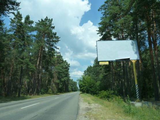 Фото рекламной плоскости по адресу трасса Киев-Вышгород-Десна_км 33+850_правый // из Киева