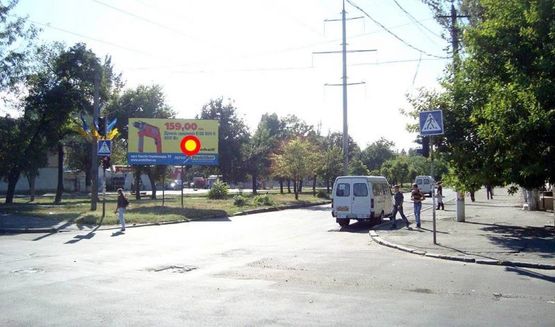Фото рекламної площини за адресою ул.Садовая-Пограничная, под 45 град., стА