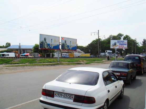 Фото рекламної площини за адресою Дальницкое шоссе / ул. Крайняя (Рынок) №2 "Чебурашка"