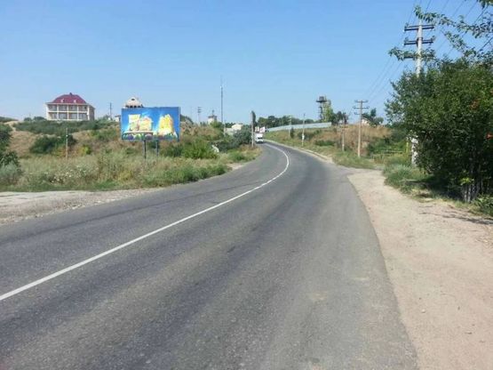 Фото рекламной плоскости по адресу Каролино-Бугаз, въезд в Каролино-Бугаз с Затоки