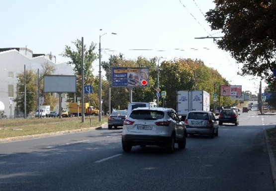 Фото рекламной плоскости по адресу Московский пр., 204-2 - Харьковских Дивизий ул.