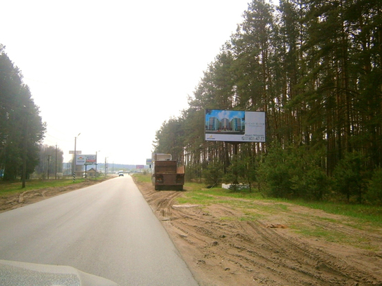 Фото рекламной плоскости по адресу ул. Соборная, выезд из Ирпеня на Ирпенскую трассу