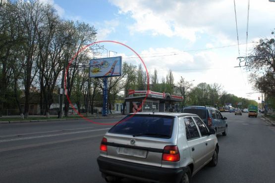 Фото рекламной плоскости по адресу вул. Європейська (Фрунзе) (зуп. «Мед. академія»)