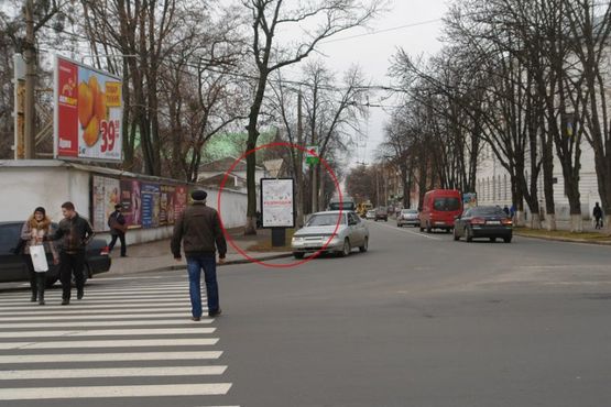 Фото рекламной плоскости по адресу вул. Соборності (Жовтнева),37