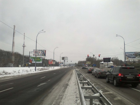 Фото рекламной плоскости по адресу Обуховская трасса 20км. - Лисники - в направлении Обухова. Нижний