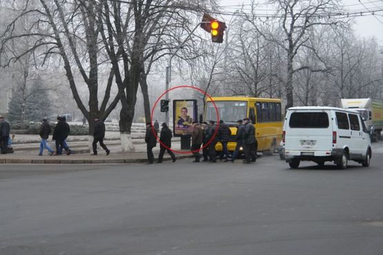 Фото рекламной плоскости по адресу вул. Соборності (Жовтнева),45(R18)