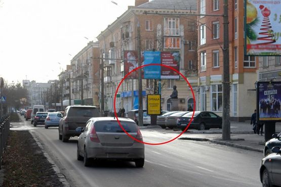 Фото рекламної площини за адресою вул. Соборності (Жовтнева), 57