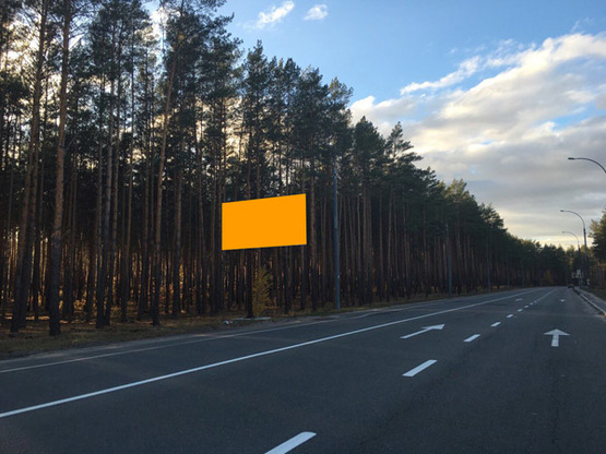 Фото рекламної площини за адресою ул. Университетская, возле кладбища (направление из Киева)