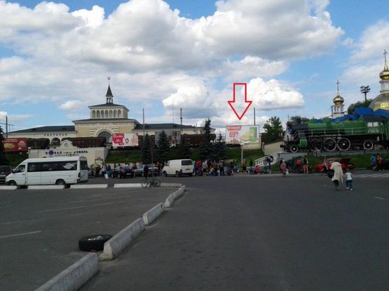 Фото рекламной плоскости по адресу бул.Лесі Українки-вул.Ветеранів_Привокзальний майдан