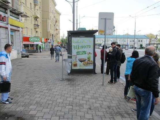 Фото рекламной плоскости по адресу Конституції пл. - Спартаківський пров., (зупинка) №3