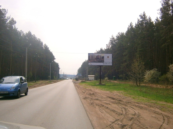 Фото рекламної площини за адресою ул. Соборная, выезд из Ирпеня на Ирпенскую трассу