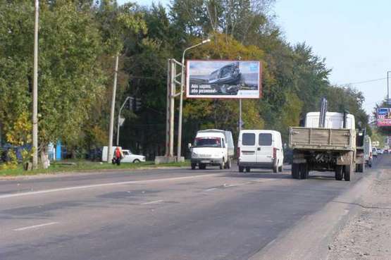 Фото рекламной плоскости по адресу Київське шосе - 23-го Вересня вул.