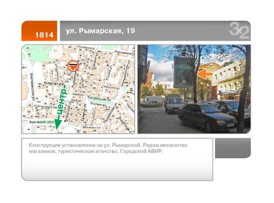 Фото рекламної площини за адресою Рымарская, 19    Б большой