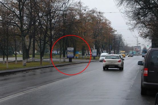 Фото рекламної площини за адресою вул. Соборності (Жовтнева),45(R12)