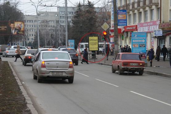Фото рекламної площини за адресою вул. Соборності (Жовтнева), 49 - п.перехід