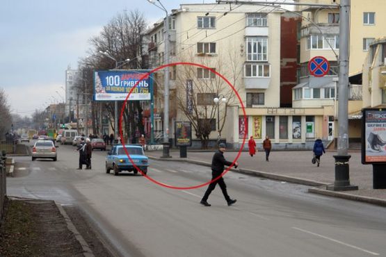 Фото рекламної площини за адресою вул. Соборності (Жовтнева), 58-а (рест."Каштанова алея")