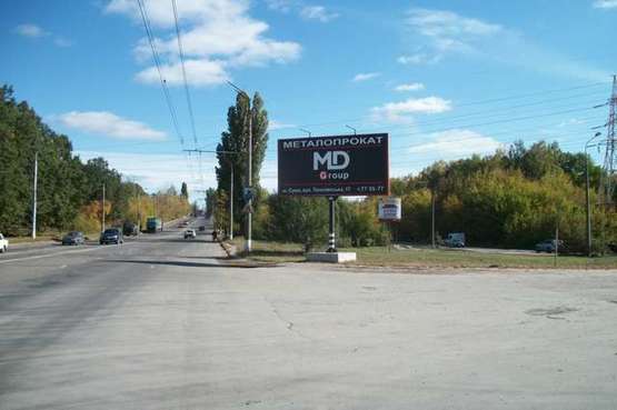 Фото рекламной плоскости по адресу Харківська вул., (виїзд)