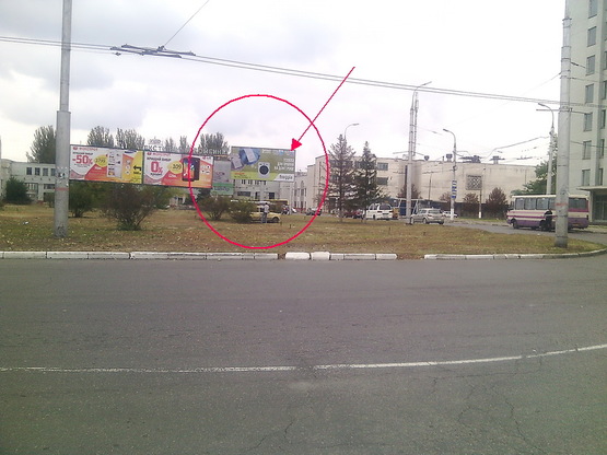 Фото рекламной плоскости по адресу пл. им. П.Дубинды / ул.И.Кулика