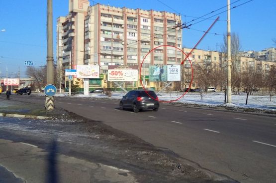 Фото рекламной плоскости по адресу (VIP)пл. 200 лет Херсона / пр.Синявина