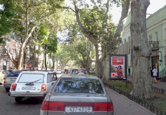 Фото рекламной плоскости по адресу Пушкинская ул., 47 - Базарная ул.