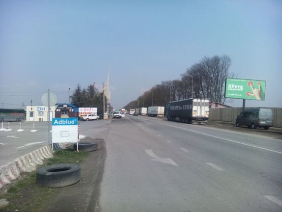 Фото рекламной плоскости по адресу виїзд з міста Чоп-Київ