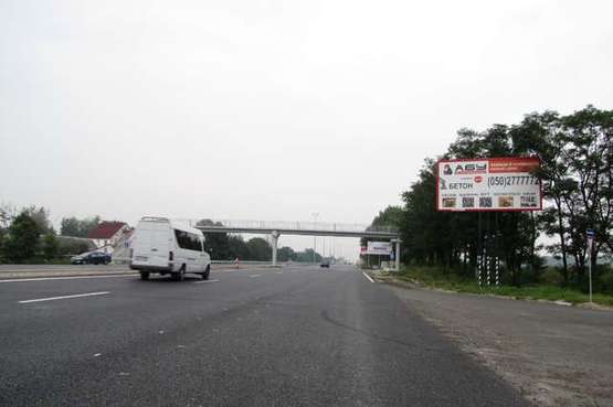 Фото рекламной плоскости по адресу Київ - Житомир, 15км+650м від Києва (в напр. Житомира (пов. на пос.Лісний))