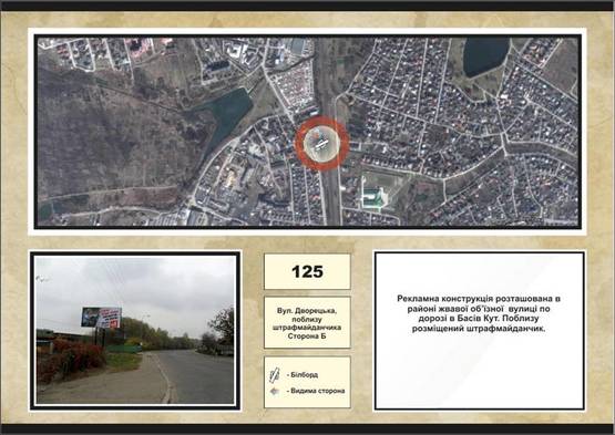 Фото рекламної площини за адресою вул. Дворецька (біля штрафмайданчика)