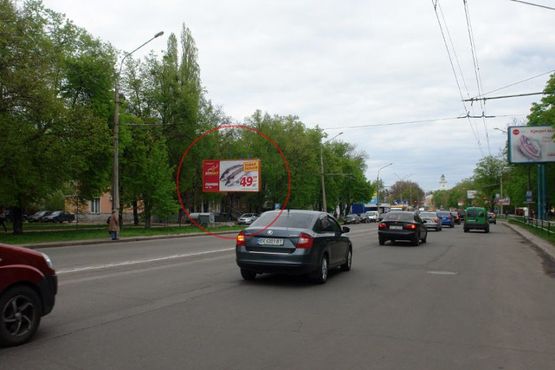 Фото рекламной плоскости по адресу вул. Європейська, 42-А