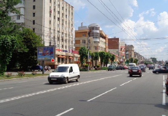 Фото рекламної площини за адресою Коцюбинского ул., 42 - Александра Довженко ул.