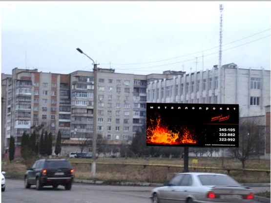 Фото рекламної площини за адресою вул. Львівська_навпр суперм Ровекс