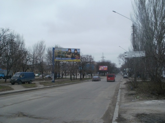 Фото рекламной плоскости по адресу ул. Пограничная, 35 - перед ул. Гражданская