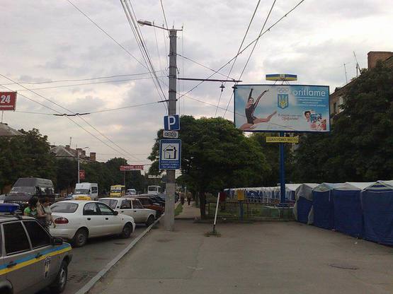 Фото рекламной плоскости по адресу (VIP)ул. 50 лет Октября, 23(Соборная)