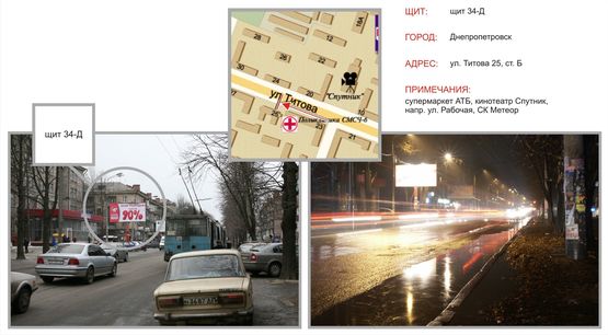 Фото рекламної площини за адресою Титова,25 призматрон ст.Б