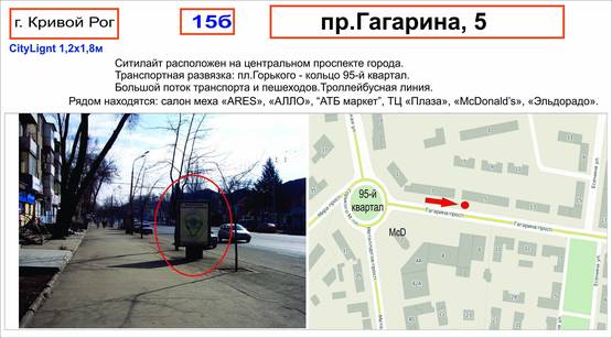 Фото рекламной плоскости по адресу пр-т Гагарина, 5 ( маг. "ARES")