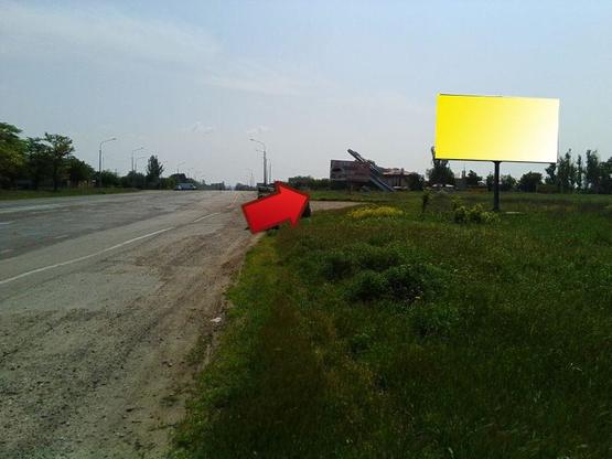 Фото рекламної площини за адресою Николаевское шоссе (выезд в Херсон)с. Чернобаевка