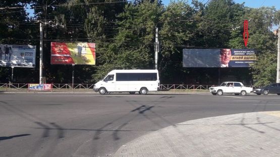 Фото рекламної площини за адресою Пр.Мира, 70  (перехрестя з Панаса Мирного)