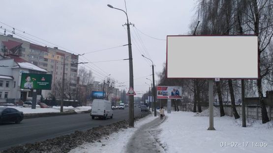 Фото рекламной плоскости по адресу вул. Конякіна 20, (біля заправки ANP) напрям до Варшавського ринку