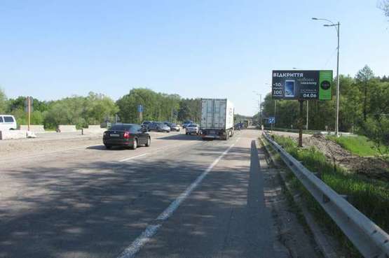 Фото рекламной плоскости по адресу Київ - Одеса, 07км+050м до Києва (справа в напр. м. Києва)