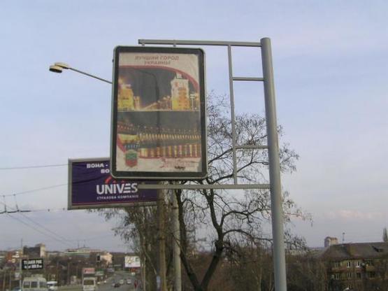 Фото рекламной плоскости по адресу пр.Ленина, ул.Гагарина-Дамба